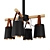 Nordic Heights Pendant Chandelier 3D model small image 1
