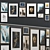 Elegant Interior Picture Frames - Set of 12 3D model small image 1