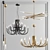 Elegant Rousseau Chandelier Collection 3D model small image 1