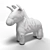 Magical Unicorn Plush Toy 3D model small image 4