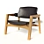 Ventura Retro Velvet Armchair 3D model small image 6