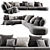 Modern Molteni&C Surf Sectional: Stylish & Spacious 3D model small image 1
