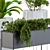 Metal Box Home Set: Stylish Plant Display 3D model small image 2