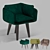 Velvet Luxury Chair 3D model small image 1