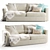 Lounge II Crate and Barrel Sofa: Modern Comfort 3D model small image 1