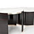 Jewel Coffee Table Set: 70cm & 90cm 3D model small image 3
