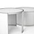 Jewel Coffee Table Set: 70cm & 90cm 3D model small image 4