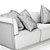 Allure Capital Luxurious Sofa 3D model small image 5