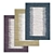 Luxury Textured Carpet Set 3D model small image 1