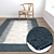 Luxury Textured Carpet Set 3D model small image 5