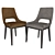 Elegant Grace Chair & Kyoto Table 3D model small image 2