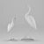 Elegant Stork Sculpture - Stunning Dimensions & Formats 3D model small image 4