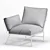 IKEA Outdoor Corner Armchair: Stylish and Cozy Addition 3D model small image 2
