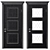 Elegant Triest Classic Doors 3D model small image 1