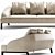 Luxurious Ligne Roset Sintra Sofa 3D model small image 2