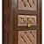 Solid Wood Wardrobe: Classic Elegance 3D model small image 2