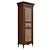 Solid Wood Wardrobe: Classic Elegance 3D model small image 3