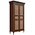 Vintage Wooden Wardrobe 3D model small image 3