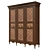 Classic Wood Wardrobe: Timeless Design 3D model small image 3