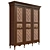 Classic Wood Wardrobe: Timeless Design 3D model small image 4