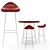 Futuristic Estel Chair Set 3D model small image 1