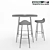 Futuristic Estel Chair Set 3D model small image 4