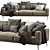 Elegant Boconcept Carlton Sofa 3D model small image 1