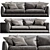 Sleek Richard Sofa: Modern Elegance for Your Living Space 3D model small image 1