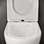 Sleek Wall-hung Toilet - Ceramica Nova 3D model small image 4