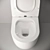 Elegant Mia CN1801 Floor Toilet 3D model small image 4