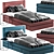 Modern Single Bed Design 3D model small image 1