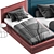 Modern Single Bed Design 3D model small image 3
