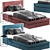 Modern Single Bed Design 3D model small image 6