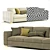 Elegant Flexform Beauty Sofa 3D model small image 2