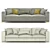 Elegant Flexform Beauty Sofa 3D model small image 3