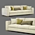 Elegant Flexform Beauty Sofa 3D model small image 5