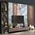 Versatile TV Wall Decor Set 3D model small image 2