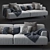 Luxury Poliform Tribeca Sofa 3D model small image 1