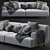 Luxury Poliform Tribeca Sofa 3D model small image 2