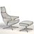 Elegant Italian Armchair Jay Lounge 3D model small image 5