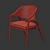 Elegant Ben Whistler Mantua Chair 3D model small image 4