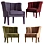 Velvet Armchair: BRABBU Begonia 3D model small image 1