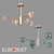 Ascot Glass Ceiling Chandelier 3D model small image 1