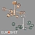 Ascot Glass Ceiling Chandelier 3D model small image 1