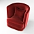 Elegant Frigerio Armchair 3D model small image 2