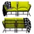 Outdoor Sofa Transformer: Stylish, Versatile, and Cozy 3D model small image 4