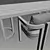 Restoration Hardware Teak Dining Table 3D model small image 2