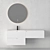 Fiora Synergy 2: Sleek Bathroom Cabinet 3D model small image 1