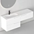 Fiora Synergy 2: Sleek Bathroom Cabinet 3D model small image 2