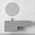 Fiora Synergy 2: Sleek Bathroom Cabinet 3D model small image 3